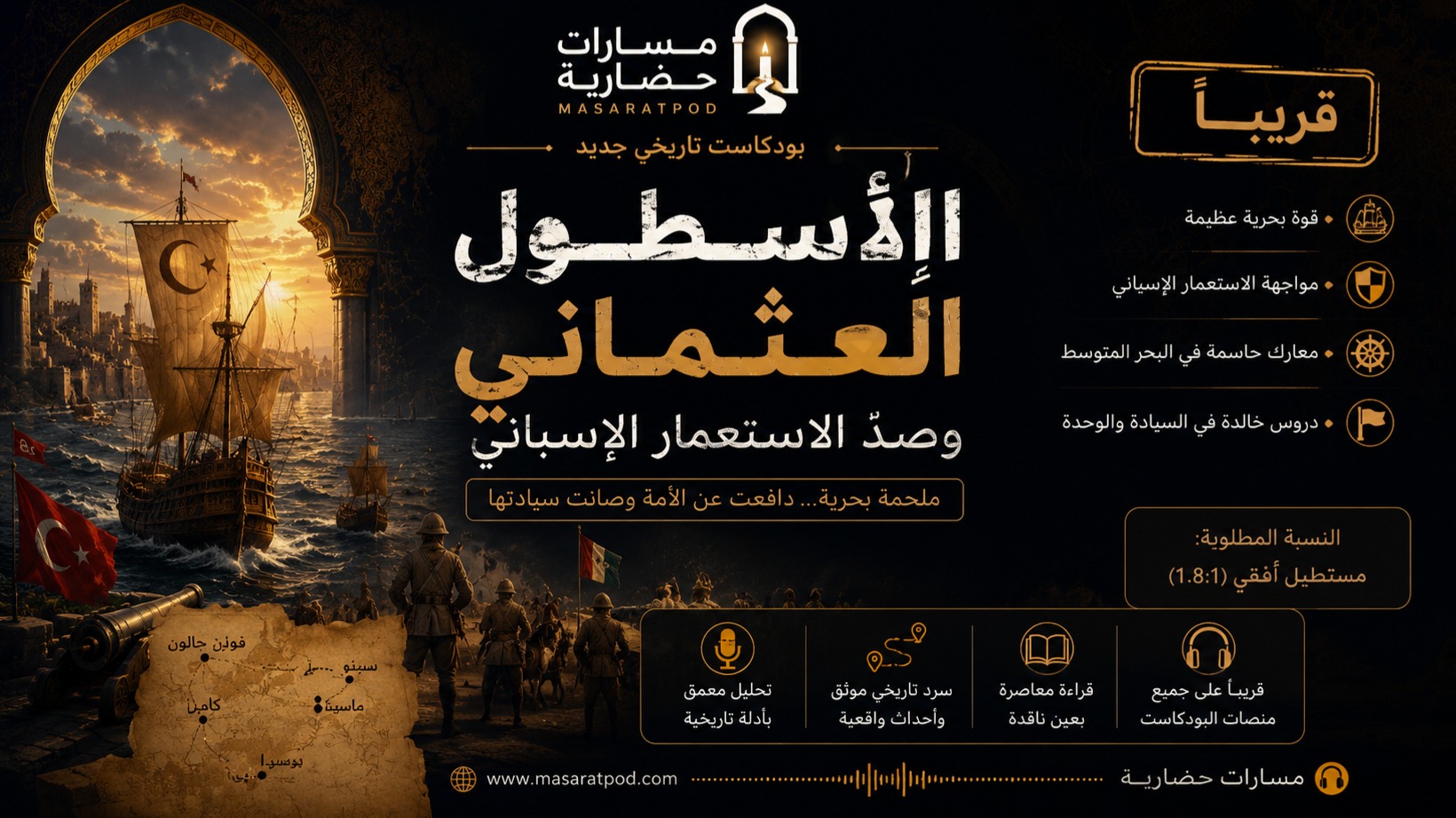الاسطول العثماني في مواجهة التوسع الاسباني في القرن 16